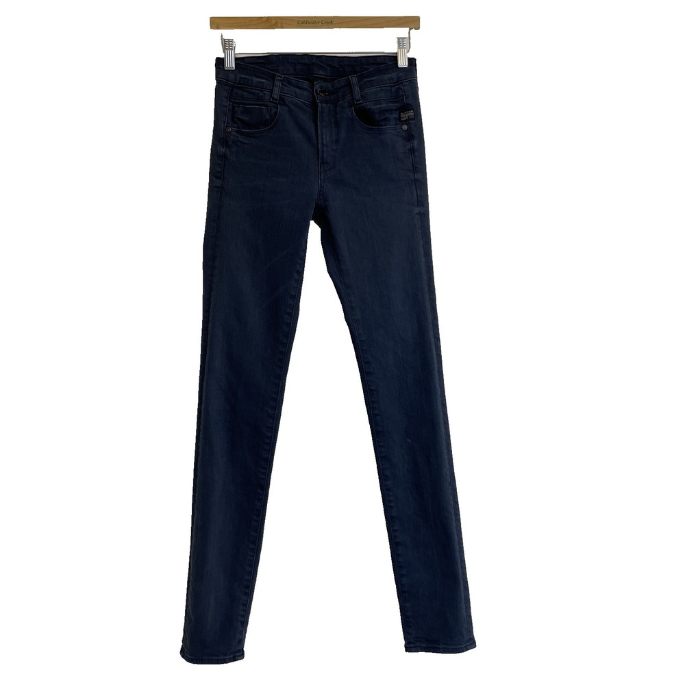 G-STAR New Radar H.W. Skinny Jeans Womens W26/L32‎ (Tag)Dark Blue Denim Stretchy